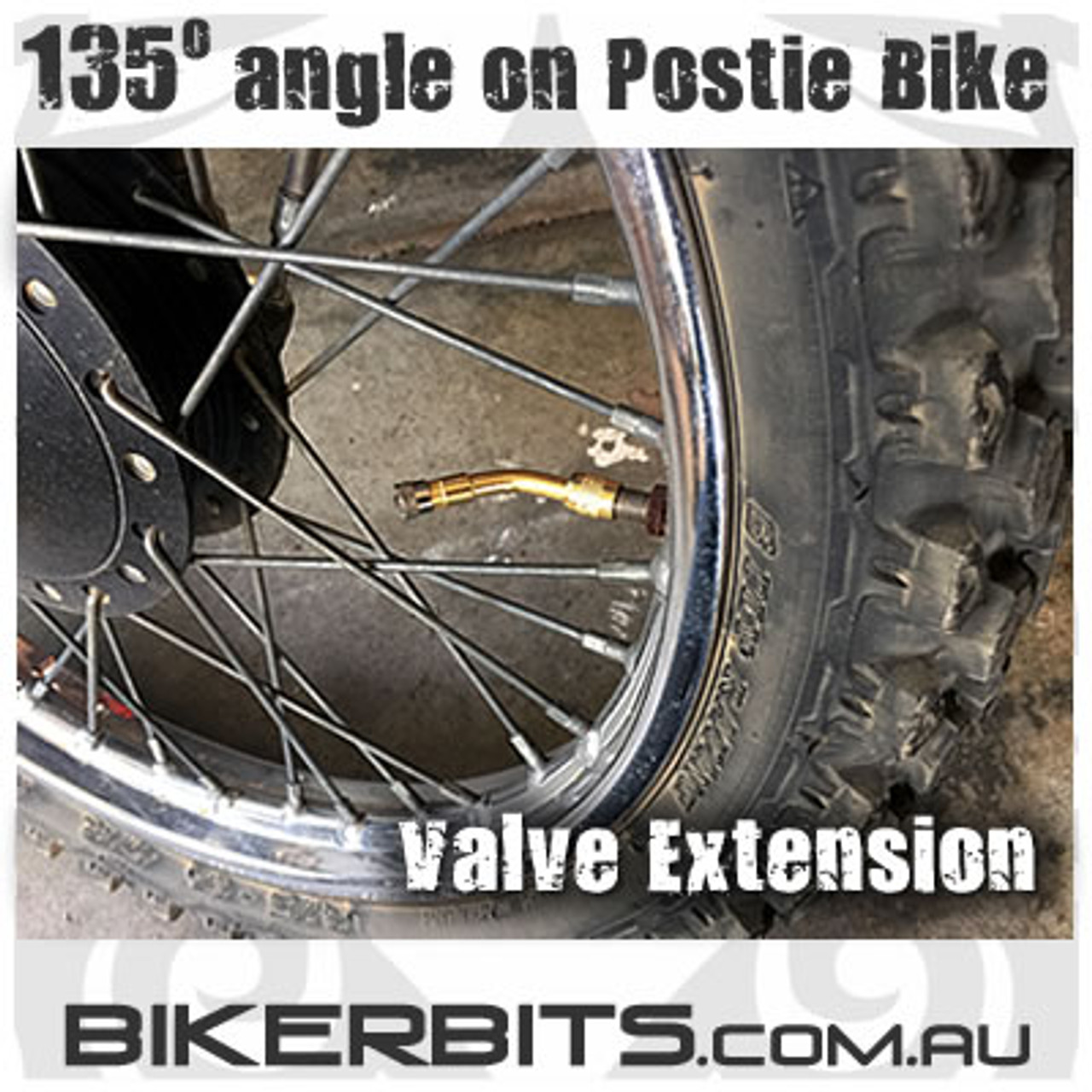 Motorcycle Valve Extender - 135 Degrees