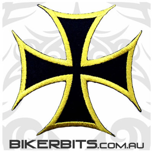 Bronze Outline Iron Cross Patch