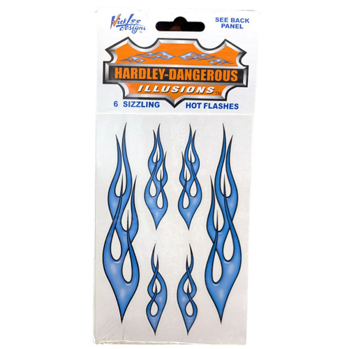 Hot Rod Flames - Blue Decal