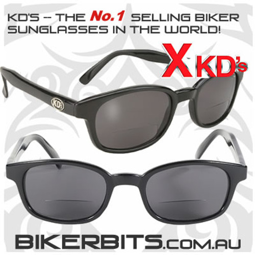 Motorcycle Sunglasses - X KD's Bi-Focal Readerz - Smoke - 1.75