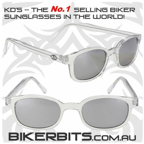 Motorcycle Sunglasses - X KD's Chill - Silver Mirror