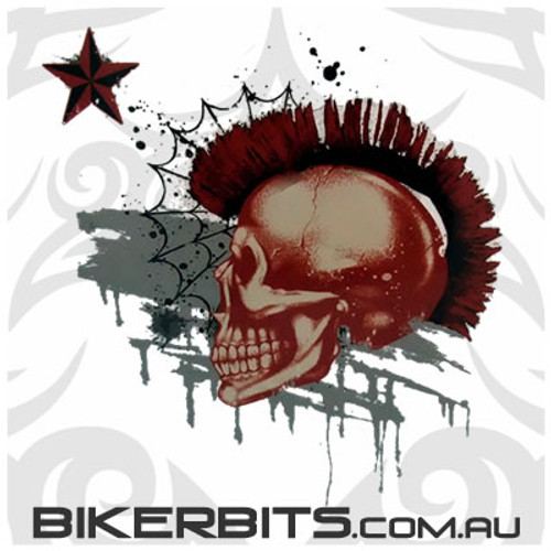 Mohawk Skull Decal