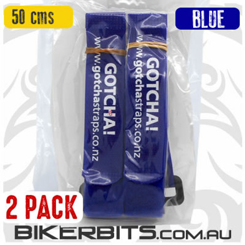50cm long - 2 Pack - Blue - Gotcha Straps