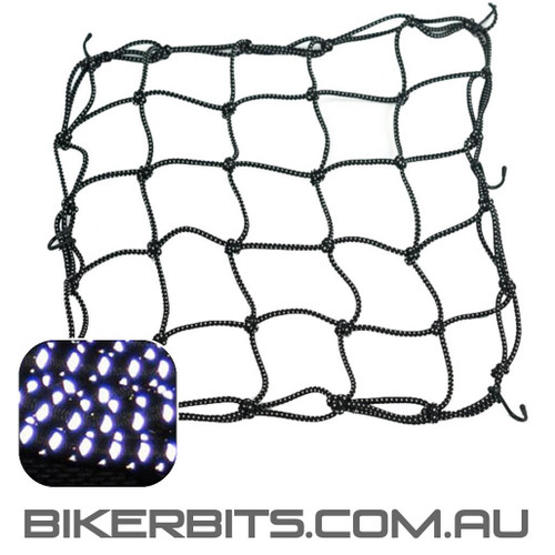 Reflective Cargo Net - Black