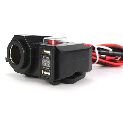 12 Volt Power Outlet & USB Port with Power Switch