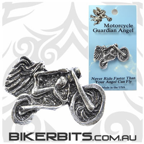 Lady Riding a Motorcycle Lapel Pin