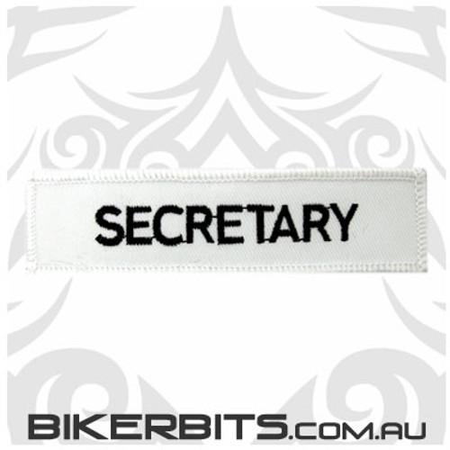 Patch - Biker Club SECRETARY 2