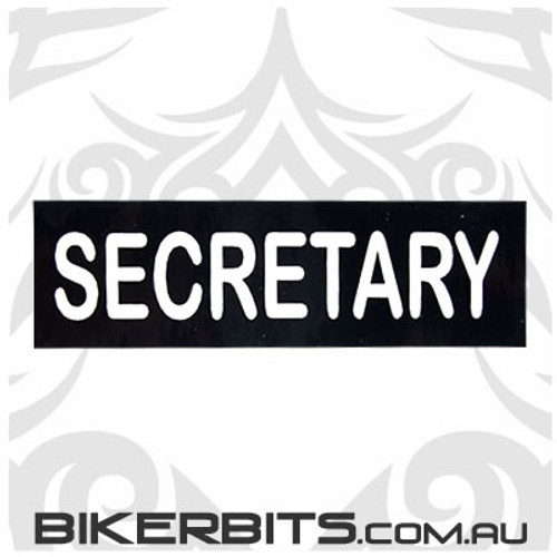 Helmet Sticker - Secretary