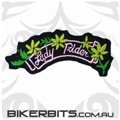 Lady Rider Curve Patch - Biker Bits Australia