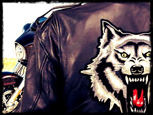 Lone Wolf Patch, Large Back Patches for Jackets and Vests 