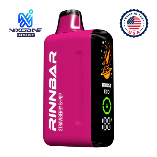 Rinnbar Strawberry B-Pop 50K Puff Disposable