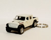 Jeep Gladiator Rubicon White Keychain