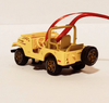 Diecast Jeep CJ Yellow Ornament