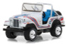 Greenlight 1:64 All-Terrain Series 7 - 1976 Jeep CJ-5 Bicentennial Edition White)