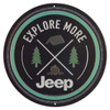 JEEP EXPLORE MORE EMBOSSED TIN SIGN