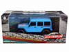 Greenlight 1:43 All-Terrain - 2017 Jeep Wrangler Unlimited Big Bear Edition with map on hood - Blue