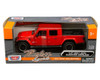 Motormax 1:27 W/B - Timeless Legends - 2021 Jeep Gladiator Overland Hard Top (Red)