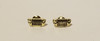 Gold Jeep Grille Stud Earrings