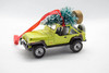 Jeep Wrangler YJ Ornament with Tree Yellow