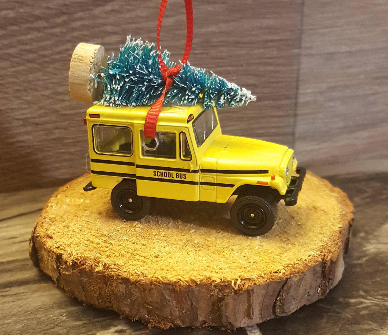 Jeep School Bus Jeep DJ5 Ornament