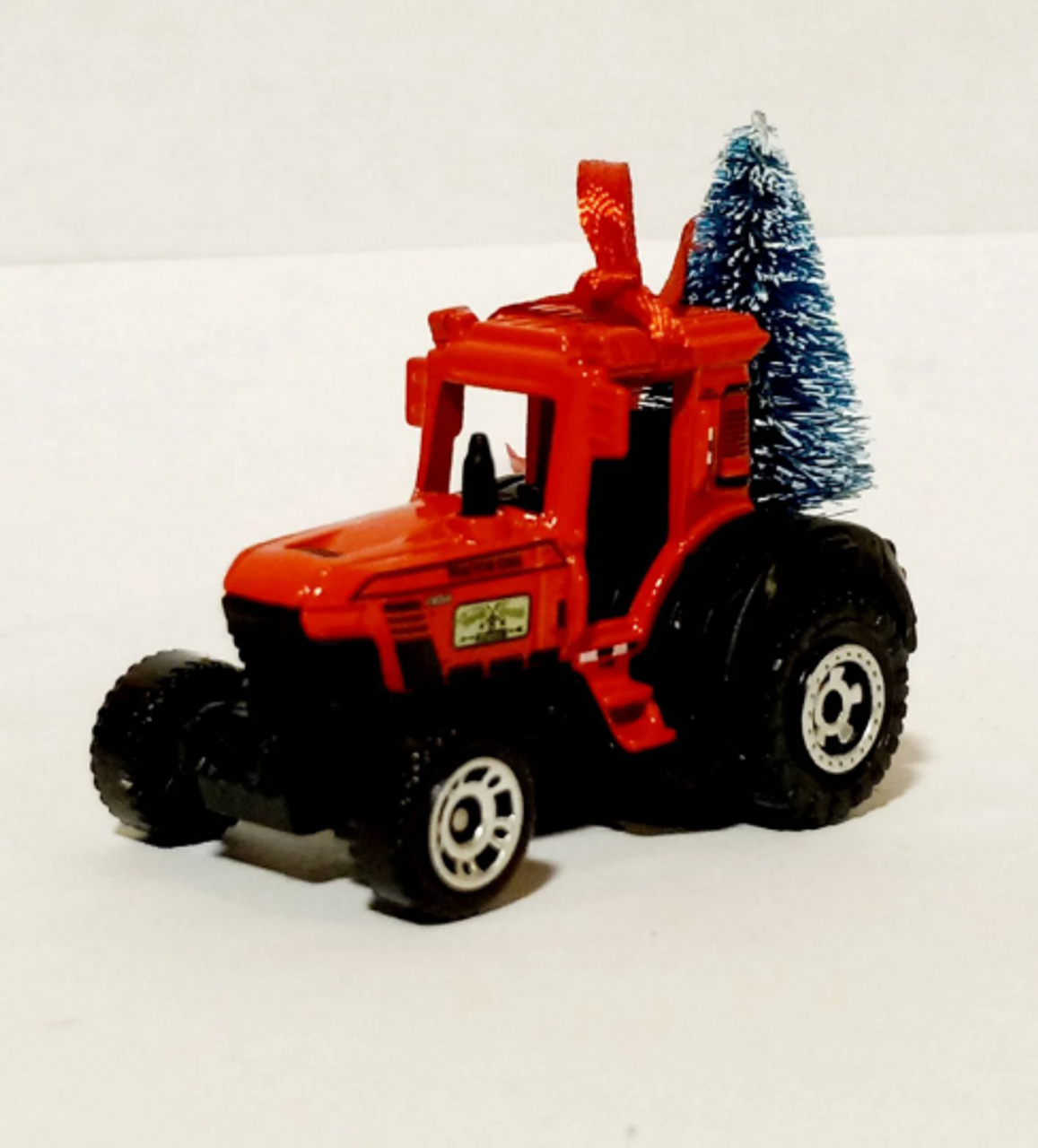 Tractor Red Christmas Tree Ornament