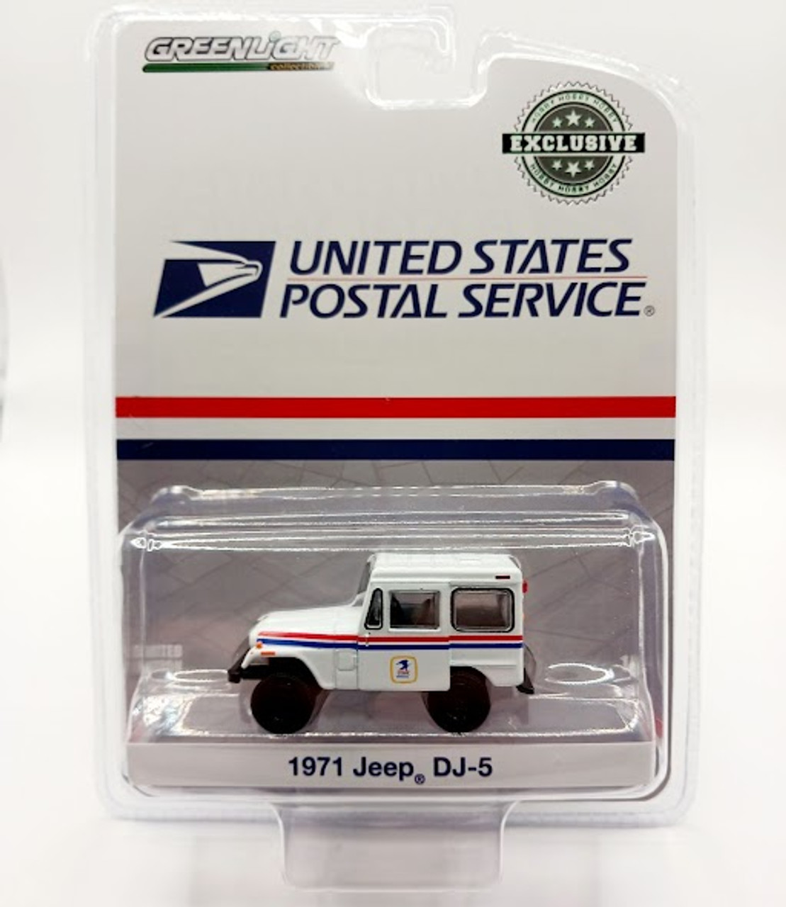 Greenlight 29997 1971 Jeep DJ-5 United States Postal Service USPS White Hobby Exclusive 1-64 Diecast Model Car