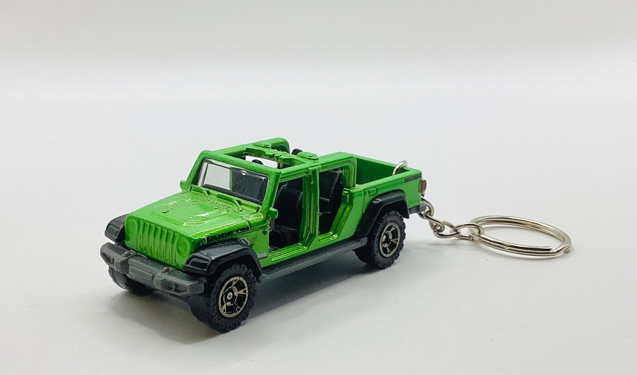 Jeep Gladiator Green No Top Diecast Keychain