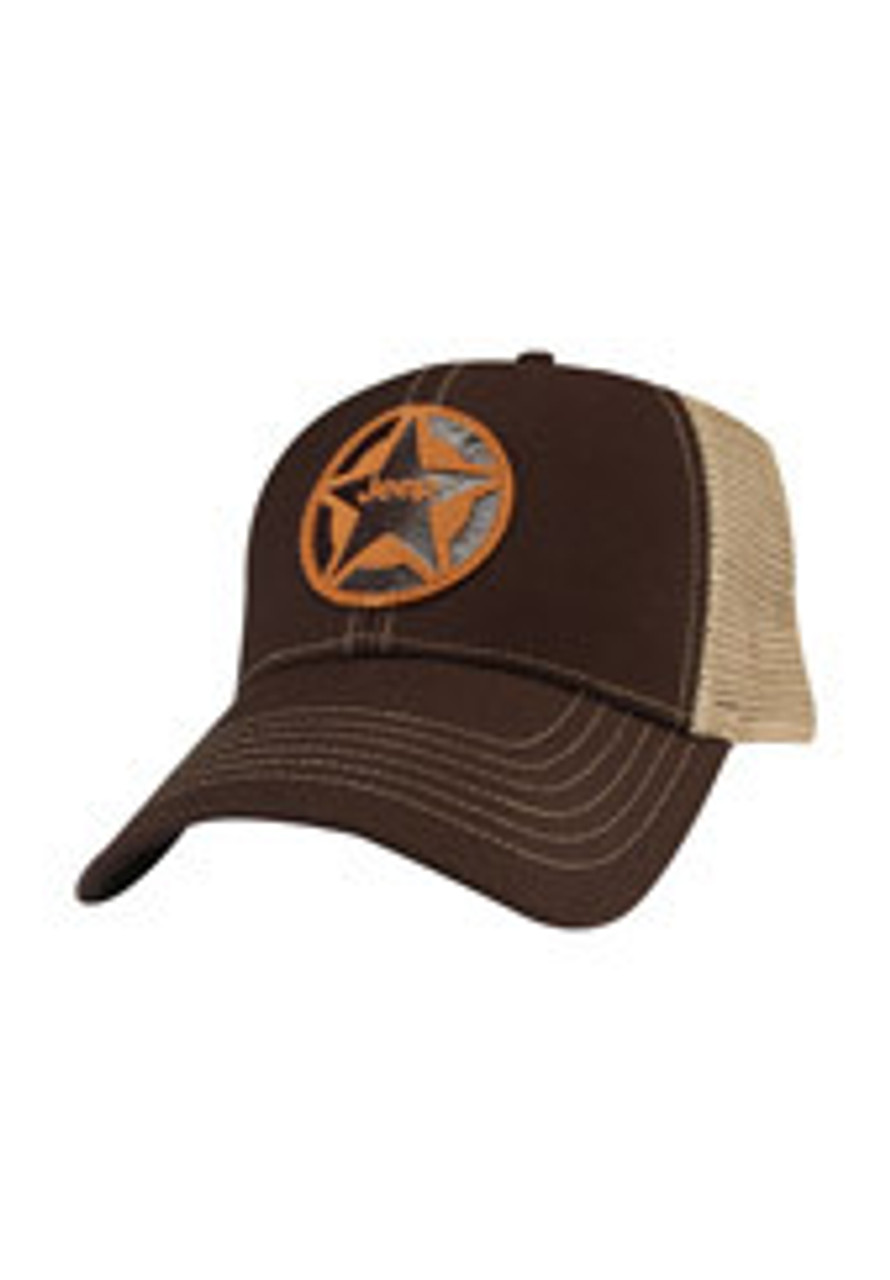 Jeep Star Leather Patch Cap