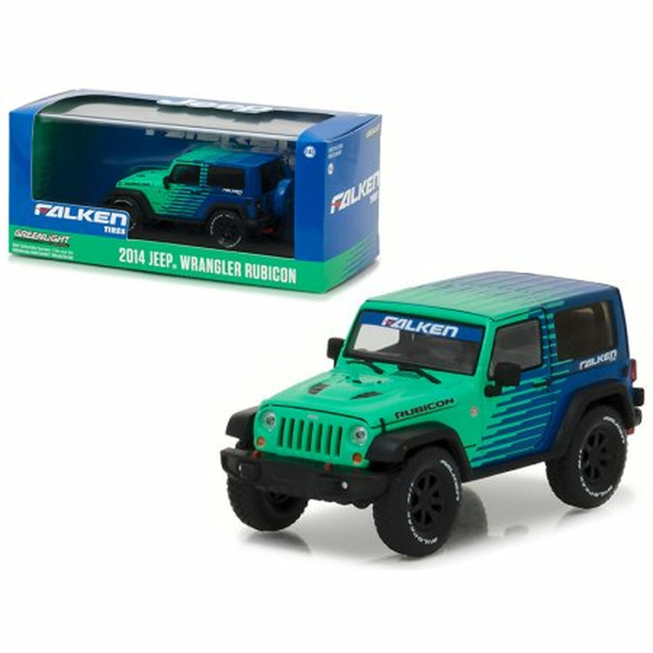 Greenlight 1:43 Jeep Collection - 2014 Jeep Wrangler Rubicon - Falken Tires