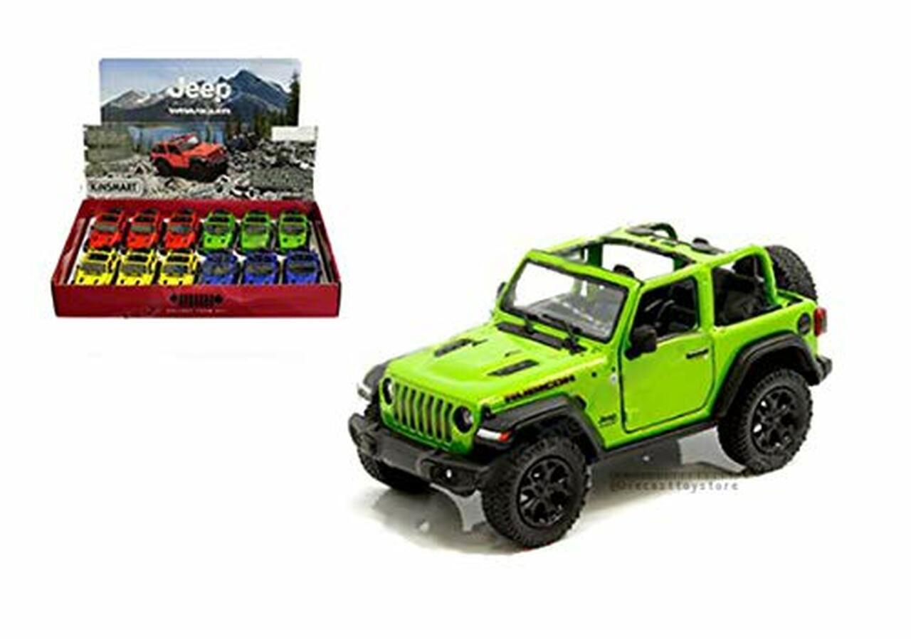 Kinsmart 1:34 - 2018 Jeep Wrangler without Hard Top Green)