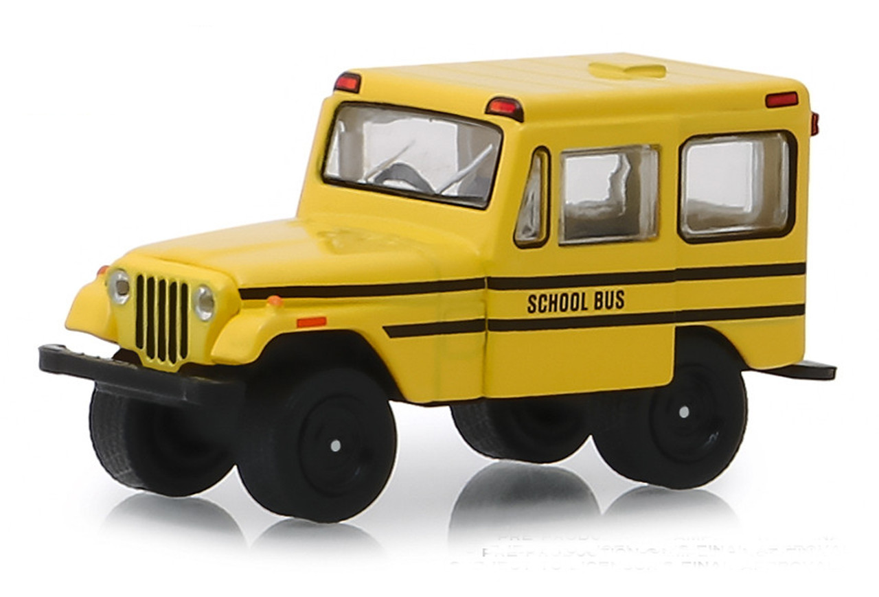 Greenlight 1:64 Hobby Exclusive - 1974 Jeep DJ-5 School Bus