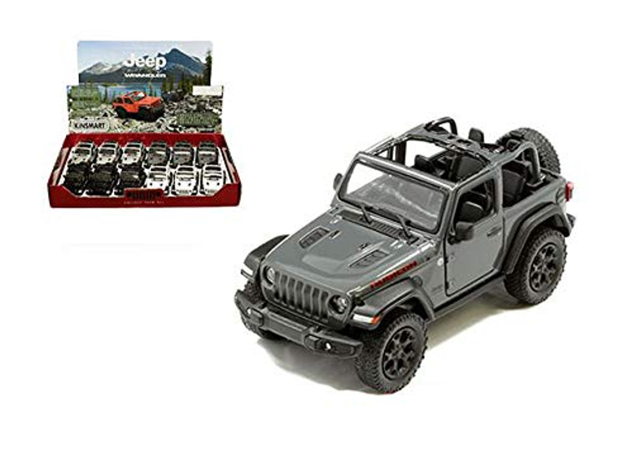 Kinsmart 1:34 - 2018 Jeep Wrangler Rubicon 4x4 Removed Top) WHITE