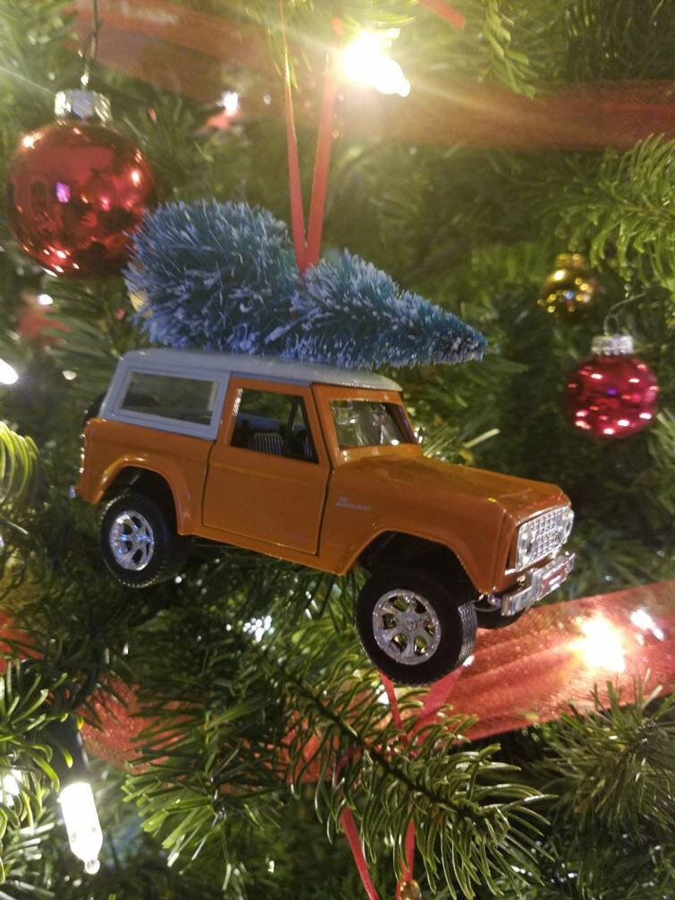 Ford Bronco Christmas Ornament and Tree