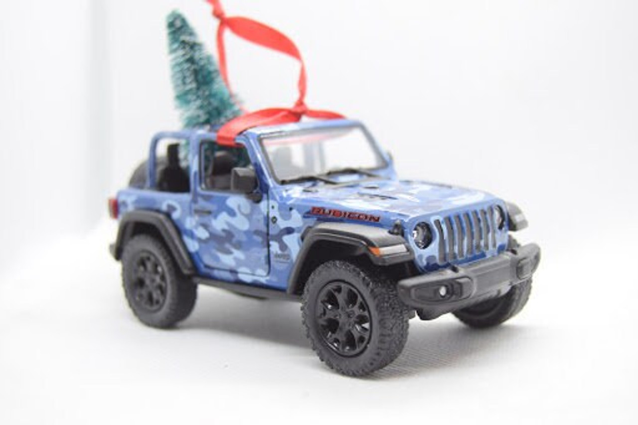 Jeep Wrangler JL Rubicon Blue Camo Christmas Ornament- Limited Edition