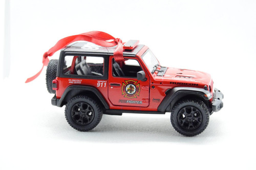 Fire Department Jeep Wrangler JL No Tree Ornament Fire Department Jeep Wrangler JL No Tree Ornament