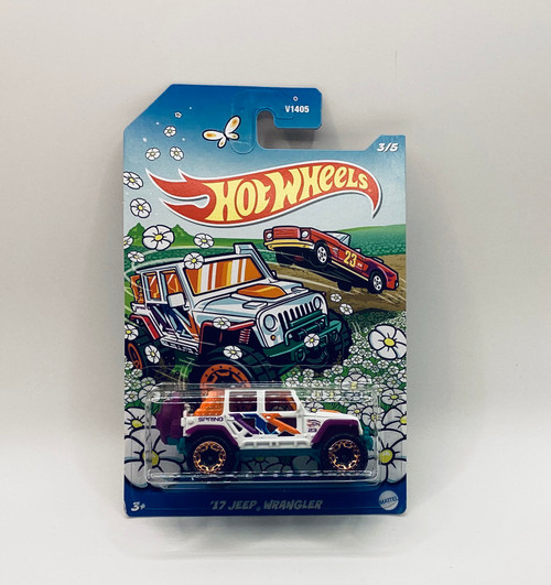 2023 Hot Wheels Spring Series 3/5 '17 JEEP WRANGLER White w/Gold Beadlock Rim 2023 Hot Wheels Spring Series 3/5 '17 JEEP WRANGLER White w/Gold Beadlock Rim