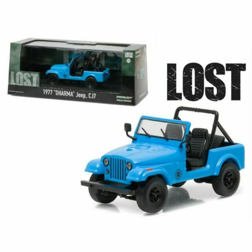 GREENLIGHT 1:43 HOLLYWOOD - LOST ( TV SERIES 2004-10 ) - 1977 "DHARMA" JEEP CJ7 GREENLIGHT 1:43 HOLLYWOOD - LOST ( TV SERIES 2004-10 ) - 1977 "DHARMA" JEEP CJ7
