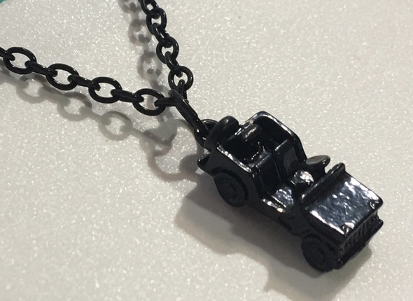 Jeep Necklace, Black, Silver, or Gunmetal