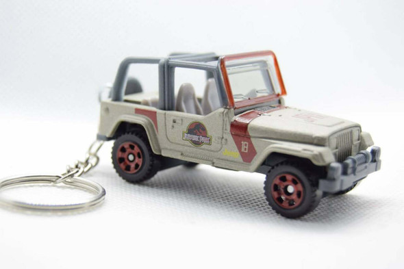 Jurassic Jeep Wrangler JP 18 YJ Keychain Jurassic Jeep Wrangler JP 18 YJ Keychain
