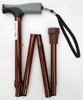 Folding T Shape Handle Cane - Folding Canes - Bronze - Mobility Walker