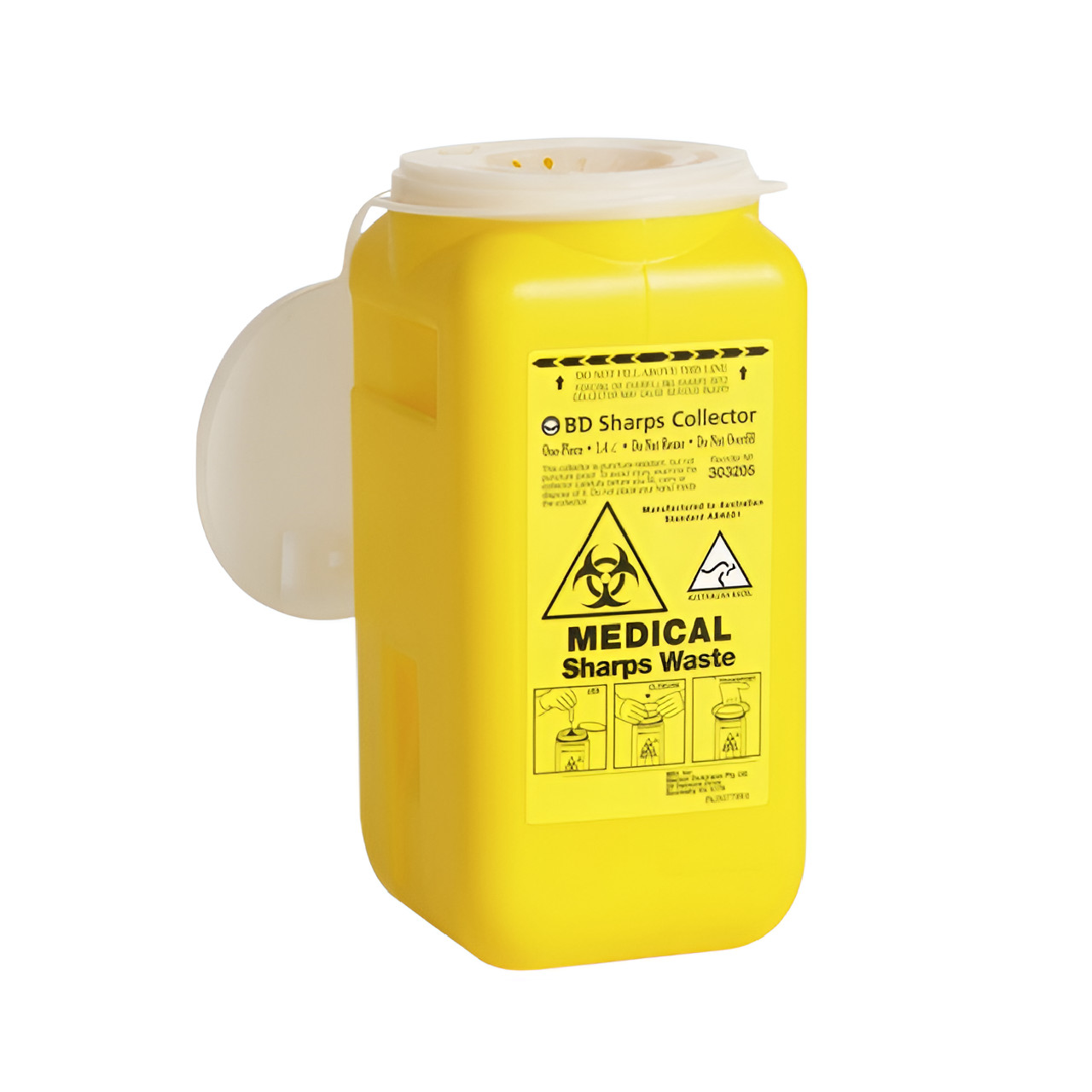 Conteneur Jaune BD SHARPS Pour Déchets Médicaux - 17 Litres Neuf - Marque Américaine