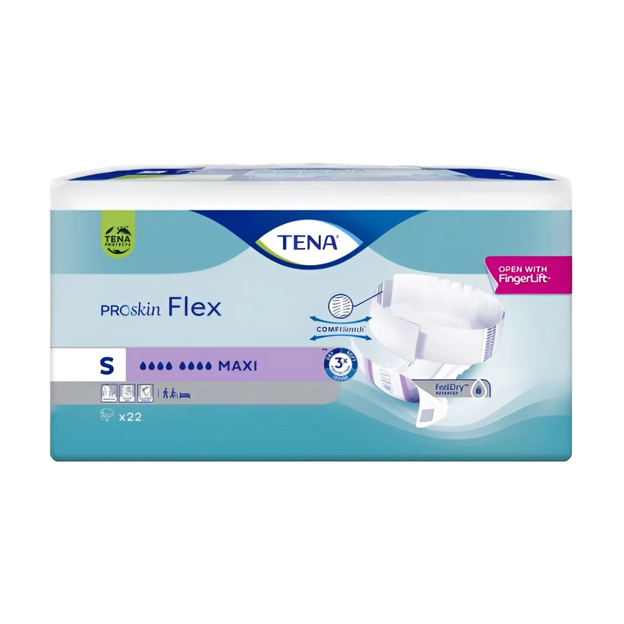 TENA ProSkin Flex マキシM.L TENA Flex Maxi ProSkin Small t/m XL. | HulpmiddelOnline.nl