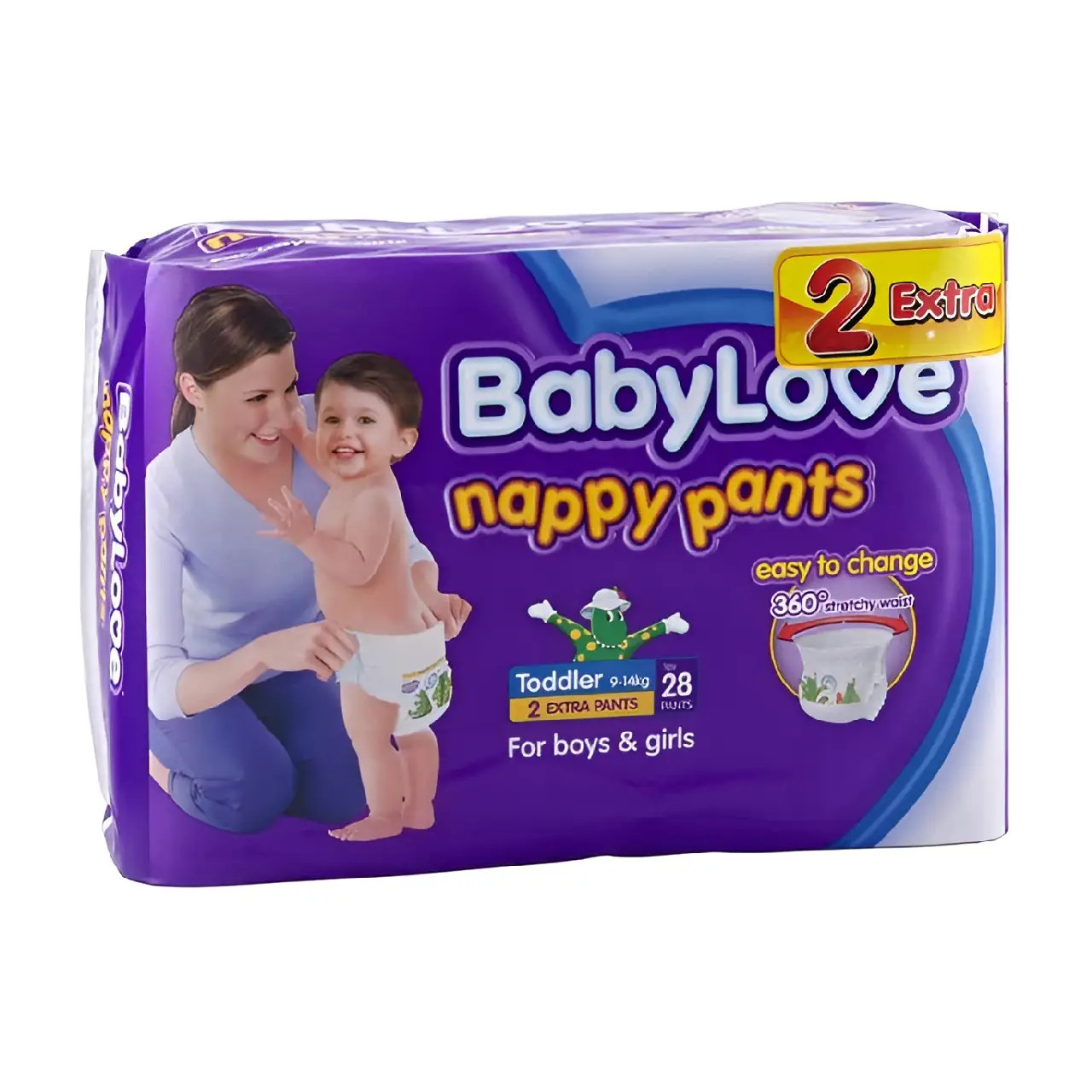 BabyLove Nappy Pants Toddler 9–14kg 28Pk – Super absorbent