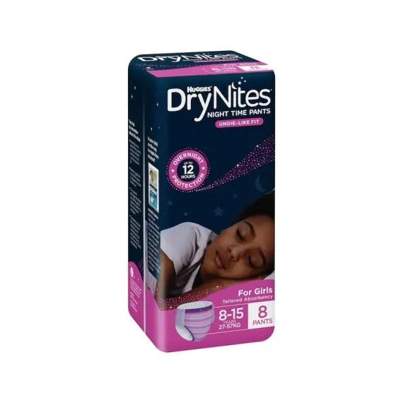Buy Huggies Drynites Pyjama Pants Girl 8-15 Yrs 27-57 kg
