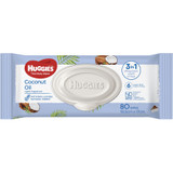 Huggies Coconut Oil Baby Wipes - 80 Pack