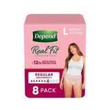Depend Real Fit Regular Underwear For Women 920ml Nude L