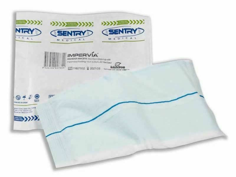 Impervia Absorbent Sterile Dressing 10 x 20cm - 25 Pack