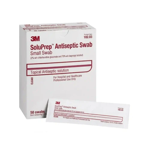 SoluPrep Antiseptic Swabstick - 50 Pack