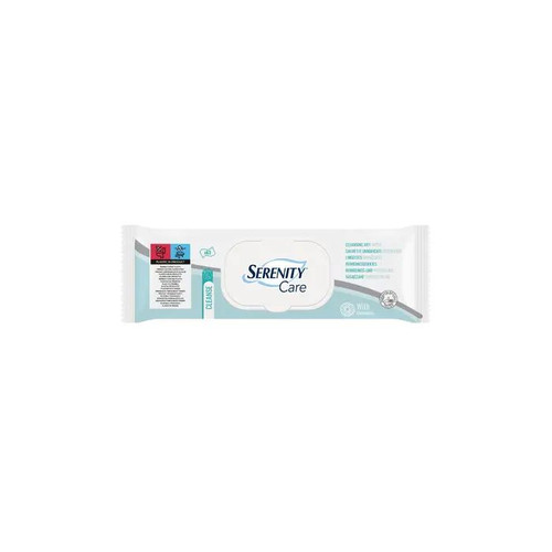 Serenity Care Wet Wipes 300 X 200mm White - 63 Pack