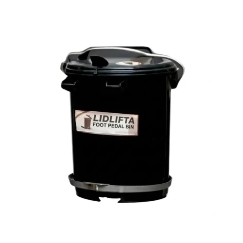 Cylindrical Bin 35 Litres LidLifta - Black